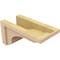 Ekena Millwork 7"W x 14"D x 7"H Wide Warren Rough Cedar Woodgrain TimberThane Corbel, Primed Tan CORUR07X14X07WARRCPR - alternate 4
